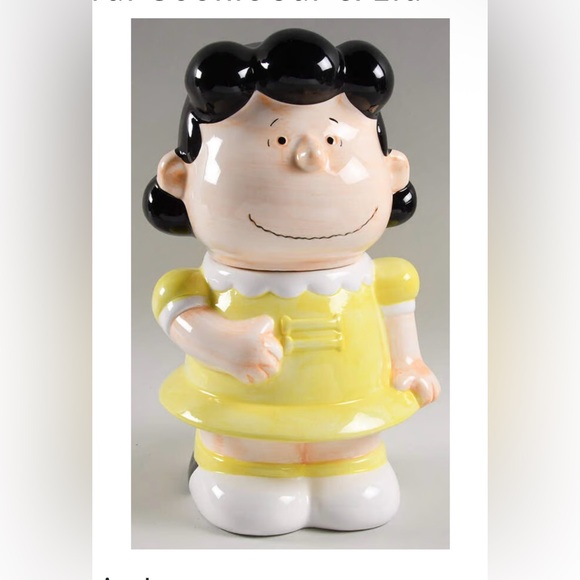 Lucy Van Pelt from Peanuts Series Ceramic Cookie Jar - Picture 3 of 3